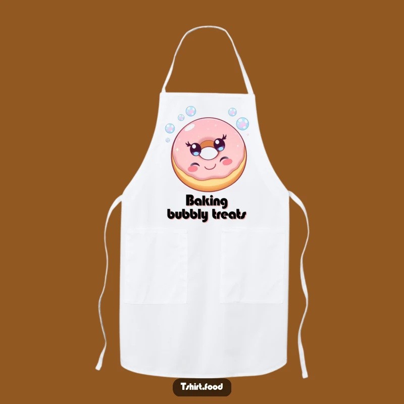 Funny Cheerful Donut Apron: Bake with Sweetness and Humorous Flair
