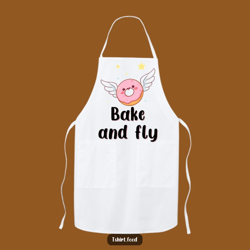 Funny Donut Wings Chef Apron - Celestial Baking & Pastry Gift