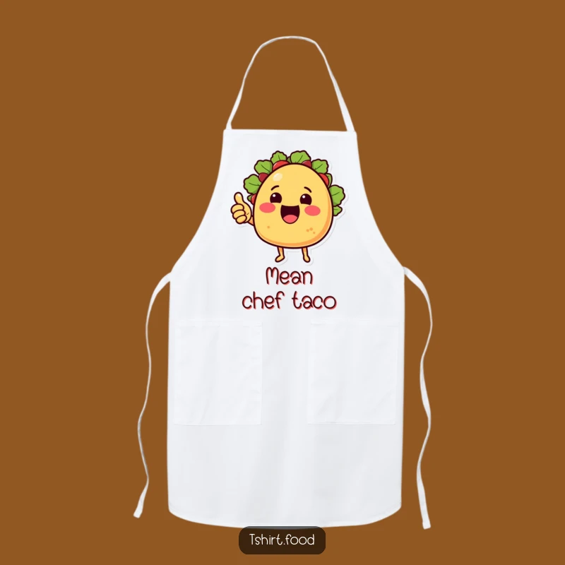 Funny Taco Chef Apron: Thumbs Up Taco, Practical and Funny Gift for Cooks