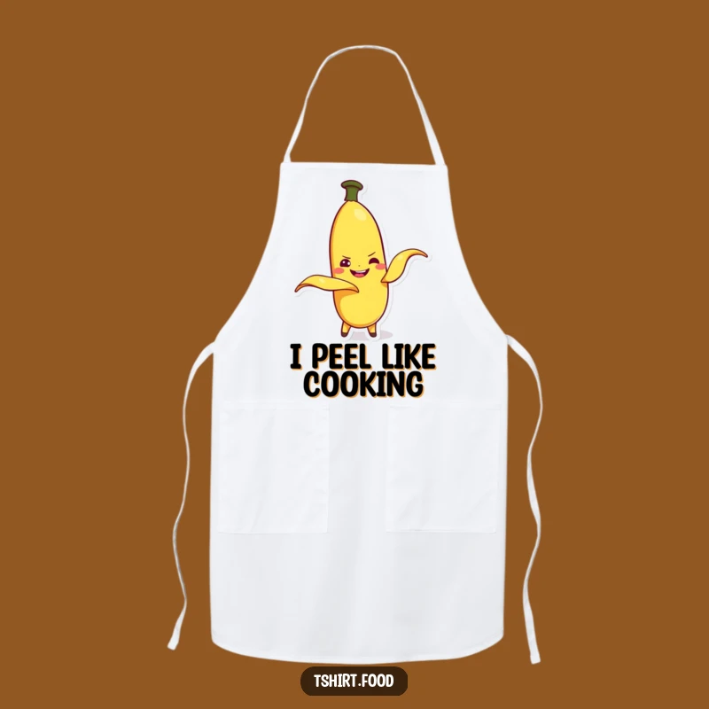 Funny Banana Peeling Apron: Cook with a Smile and Playful Flair