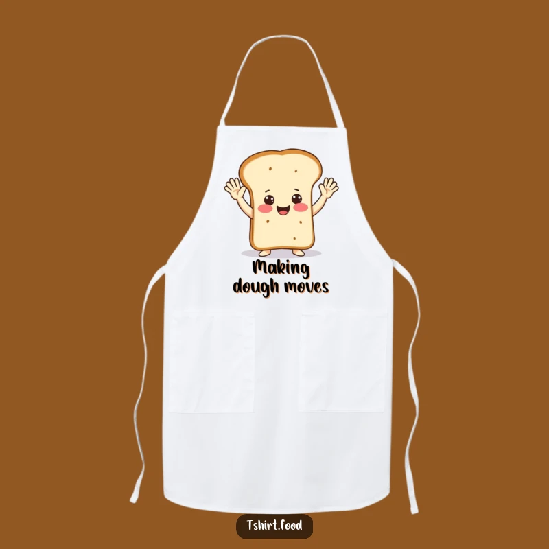 Funny Happy Bread Jazz Hands Apron: Bake with Enthusiasm