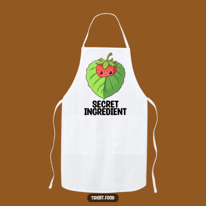 Funny Shy Strawberry Apron: Kitchen Peek-a-Boo, Adorable Gift for Bakers!