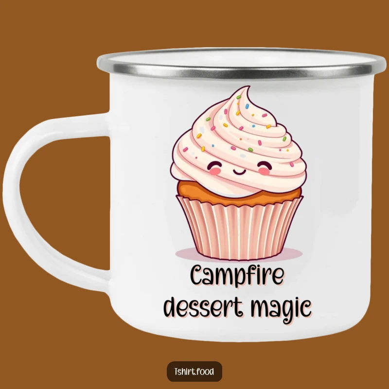 Funny Cupcake Confetti Camping Mug: Sweet Outdoor Party, Perfect Gift
