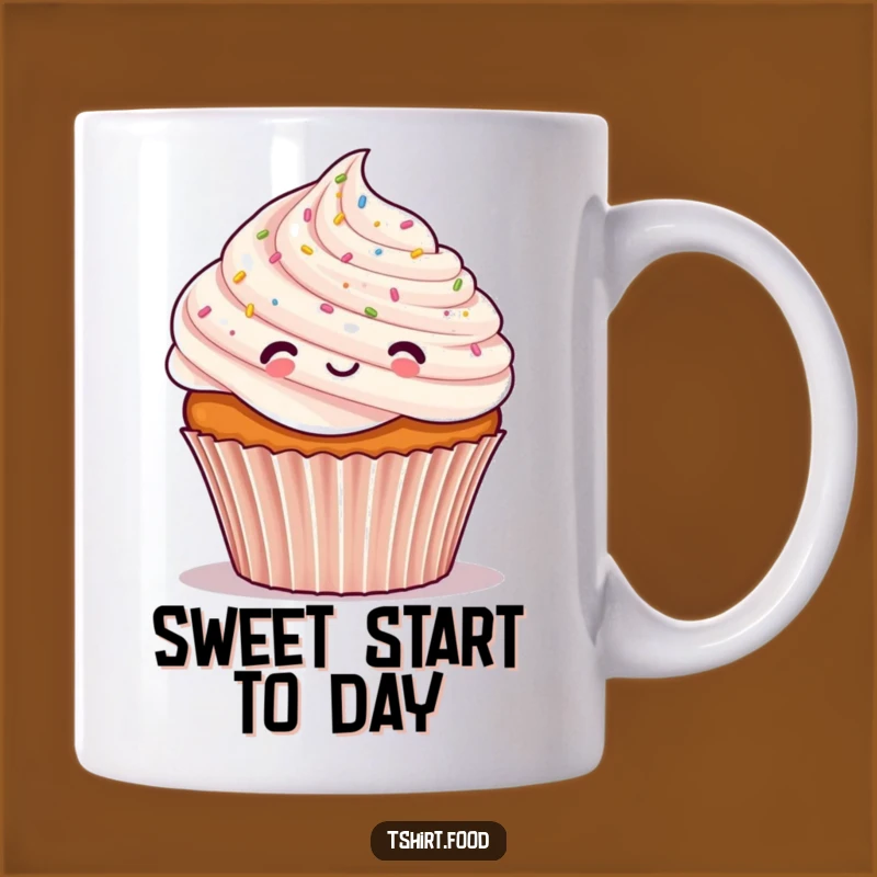 Funny Cupcake Confetti Mug: Cheerful Treat Gift for a Sweet Person