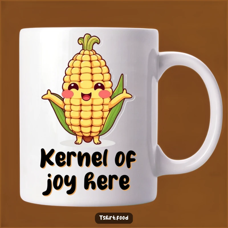 Funny Corn Cob Hug Mug - Adorable Vegetable Character Gift for Veggie Lovers