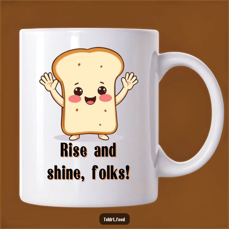 Funny Happy Bread Jazz Hands Mug: A Joyful Baking Gift