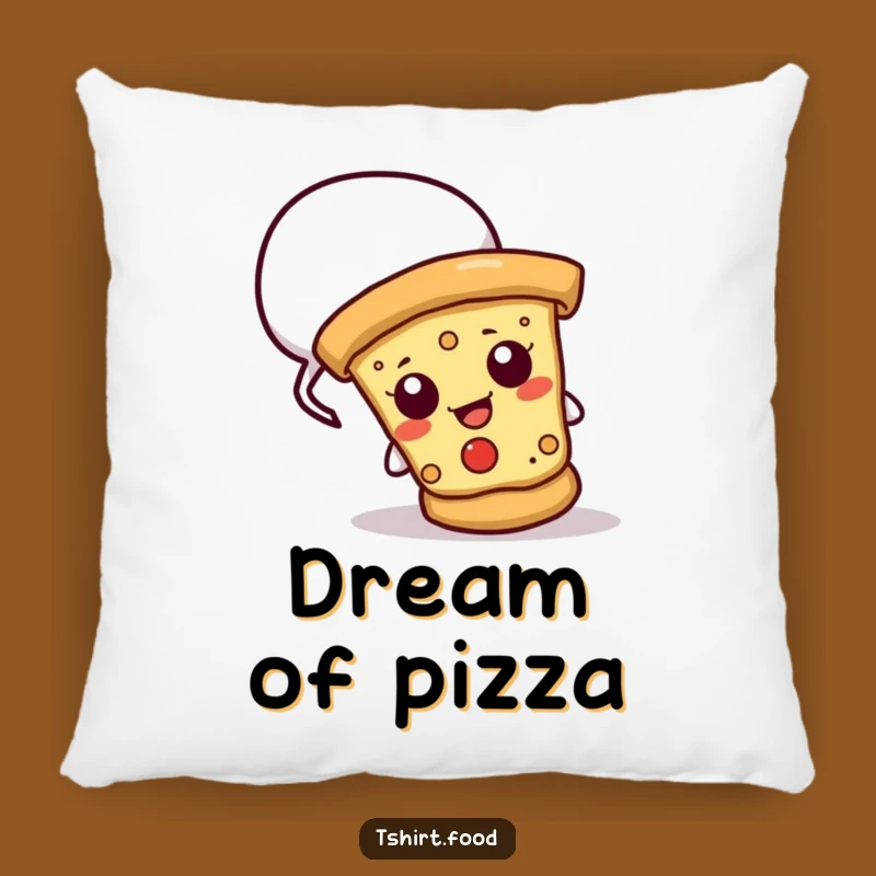 Comfy Funny Cheesy Pizza Slice Pillow - Adorable & Hilarious Accent Decor