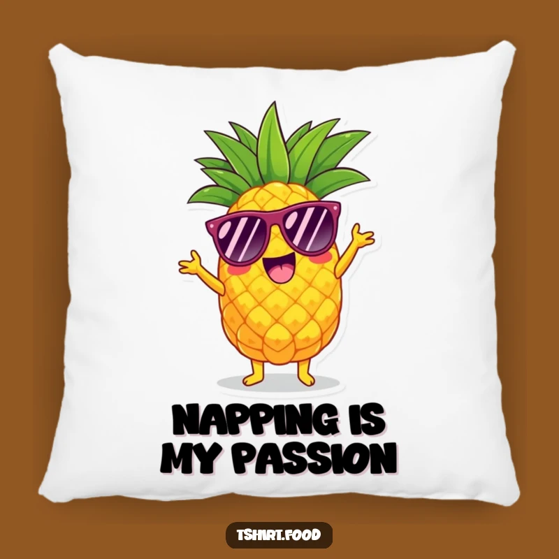 Funny Pineapple Shimmy Pillow: Cozy Tropical Accent for Comfy Fun