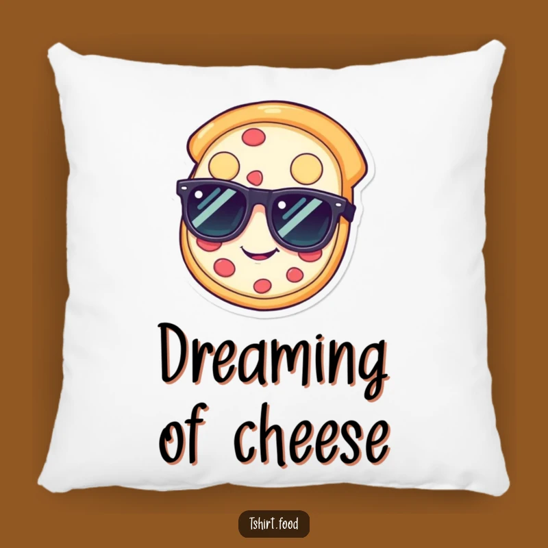 Funny Pizza Sunglasses Pillow: Happy Slice Accent, Cool Gift