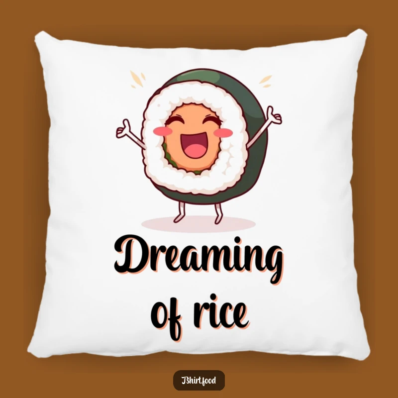 Funny Sushi Celebration Pillow: Soft Roll, Cozy Decorative Funny Gift for Joy