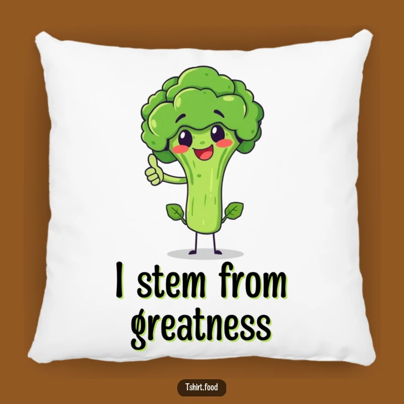 Funny Broccoli Balancing Pillow: Comfy & Hilarious Cushion for Cozy Vibes