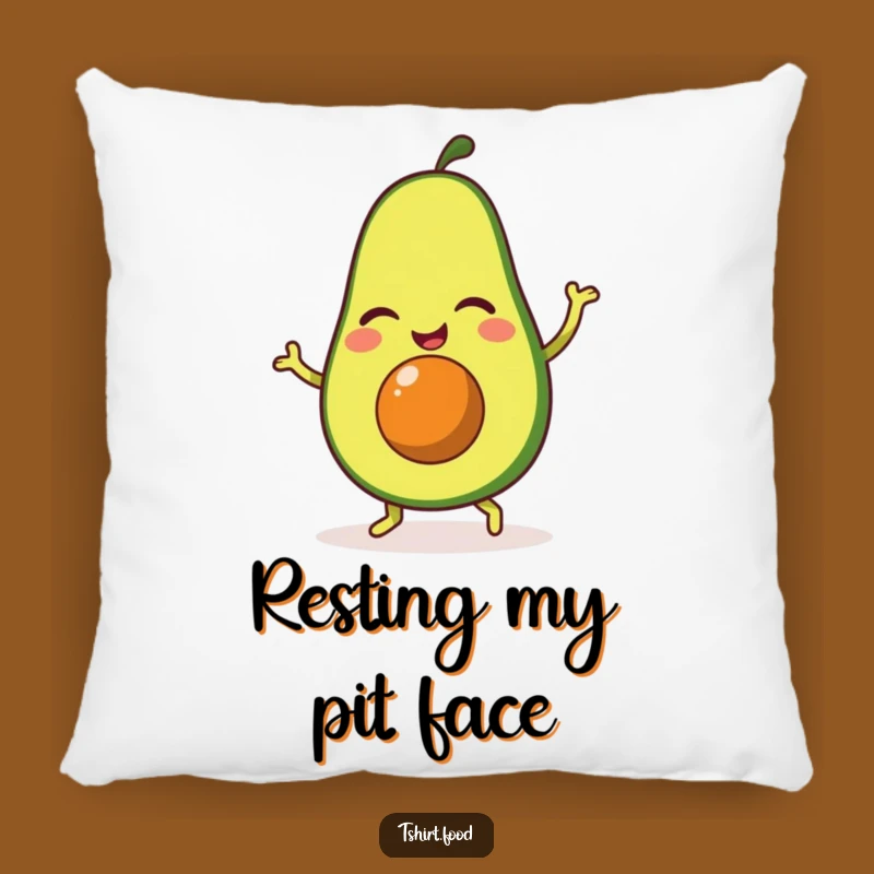 Funny Winking Avocado Jig Pillow: Cuddle Up with a Hilarious Avocado Pal