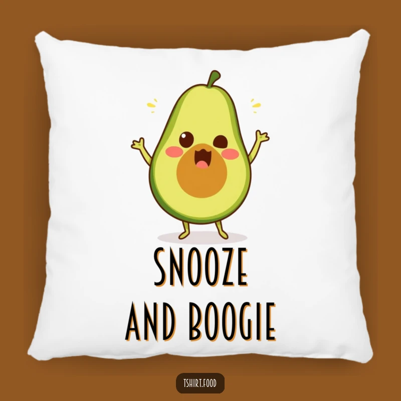 Funny Avocado Dance Pillow: Silly Fruit Accent, Comfy Gift
