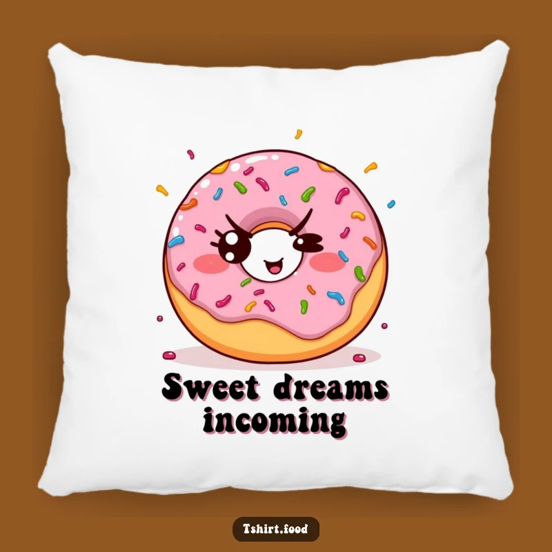 Funny Kawaii Donut Wink Pillow: Cozy Comfort & Cute Comedy