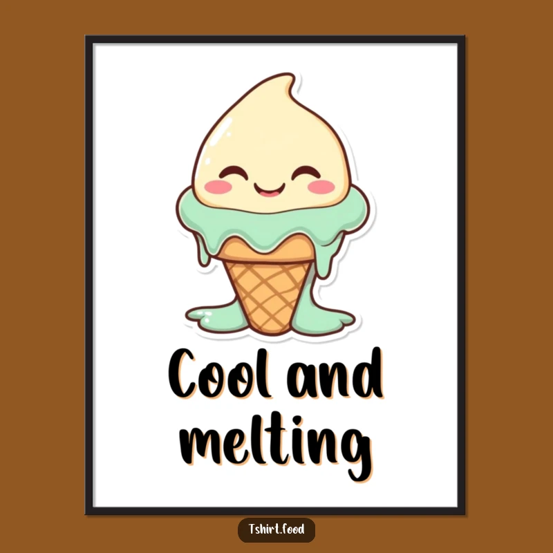 Funny Melting Ice Cream Digital Art: Instant Sweet Smiles Download