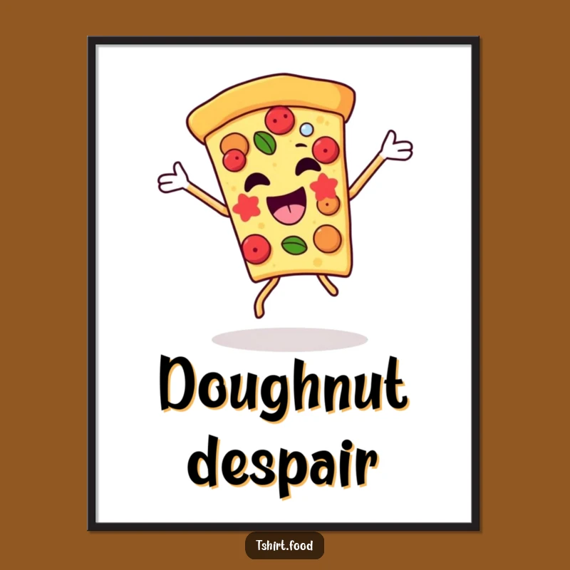 Instant Funny Pizza Victory Dance Digital Art: Brighten Your Space with Joyful Humor