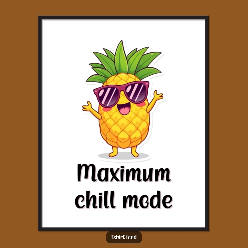 Funny Pineapple Shimmy Digital Art: Instant Tropical Joy and Humor