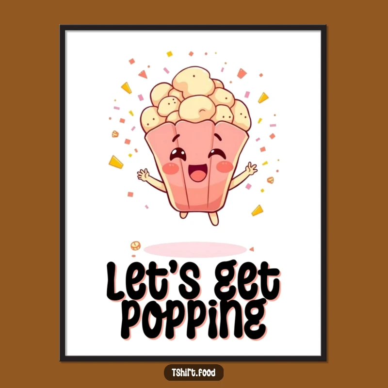 Funny Popcorn Explosion Digital Art: Kernel's Celebration - Instant Funny Gift Download