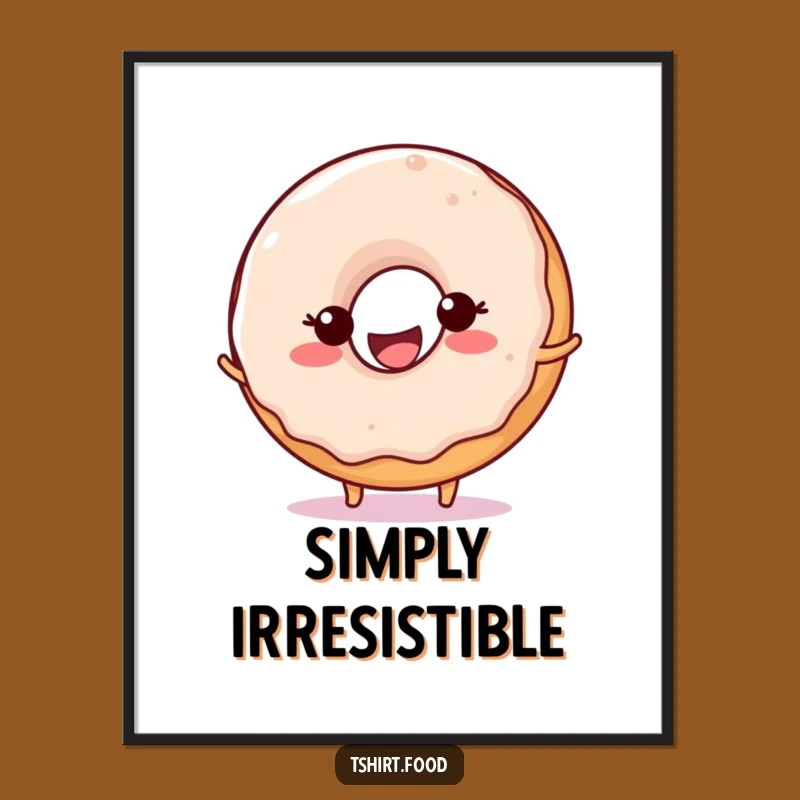 Funny Donut Ball Bounce Digital Art: Instantly Download Happiness with This Joyful Character