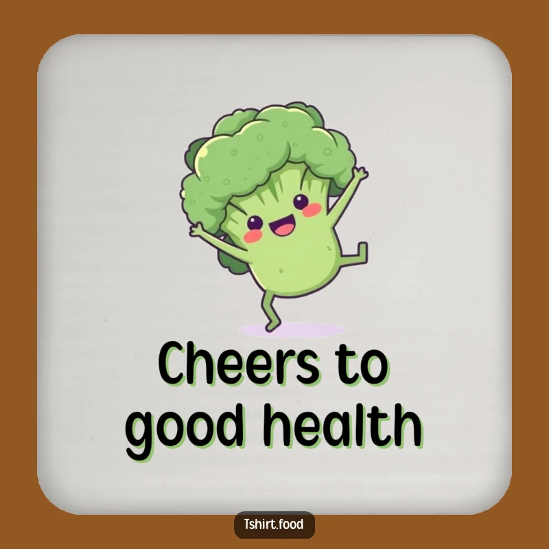 Funny Broccoli Cartwheel Coasters: Protect Surfaces with Veggie Fun