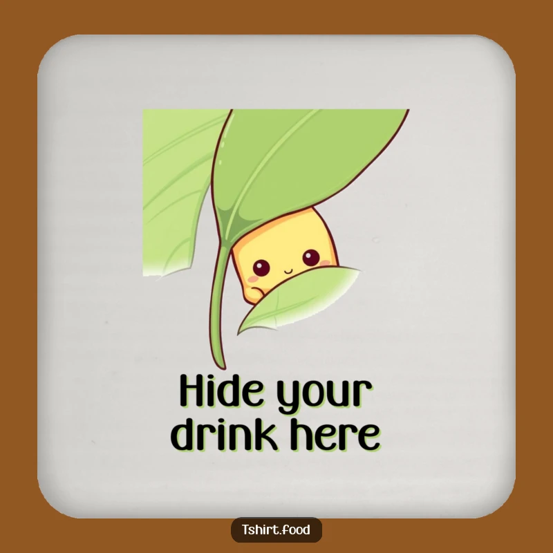 Funny Shy Banana Coaster: Peeking Fruit Protector, Gentle Gift