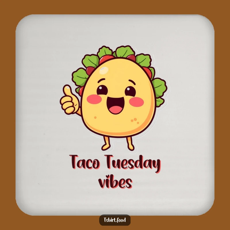 Funny Taco Thumbs Up Coaster: Protect Surfaces with Taco Fun, Unique Funny Gift