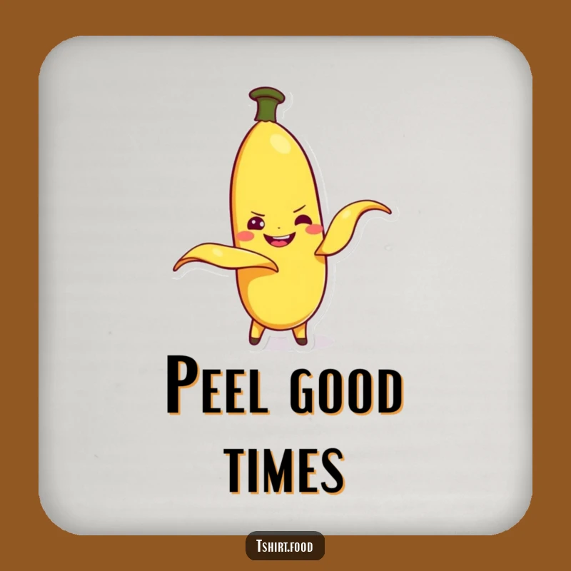Funny Banana Peeling Coaster Set: Protect Surfaces with Fruity Fun