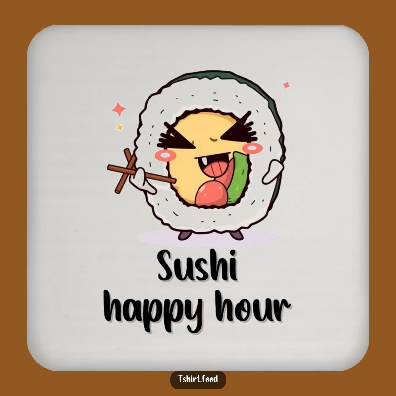 Funny Winking Sushi Coaster Set - Devilish Juggler Table Decor