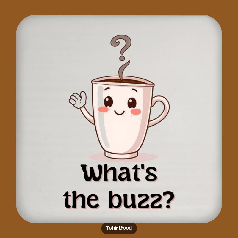 Funny Coffee Cup Coaster, Protect Surfaces with Mystery, Funny Decor