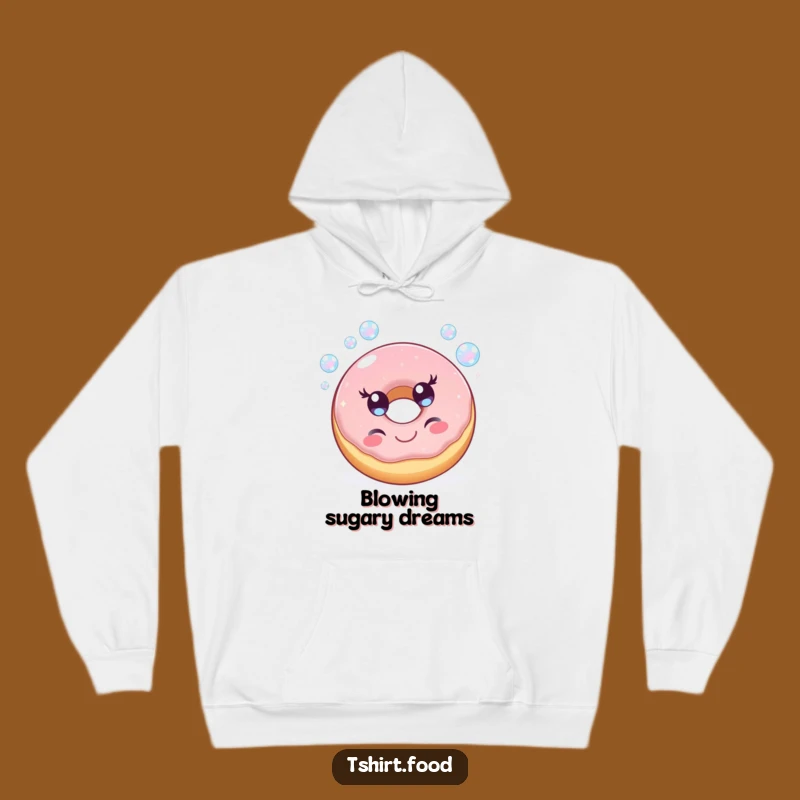 Funny Cheerful Donut Hoodie: Cozy Up with Sweet Humorous Style