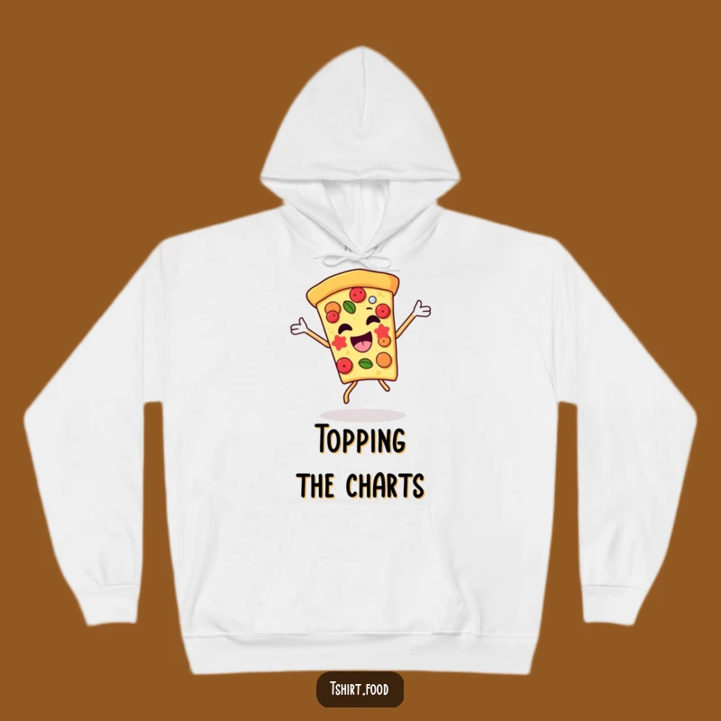 Cozy Funny Pizza Victory Dance Hoodie: Warm and Hilarious Foodie Gift for All
