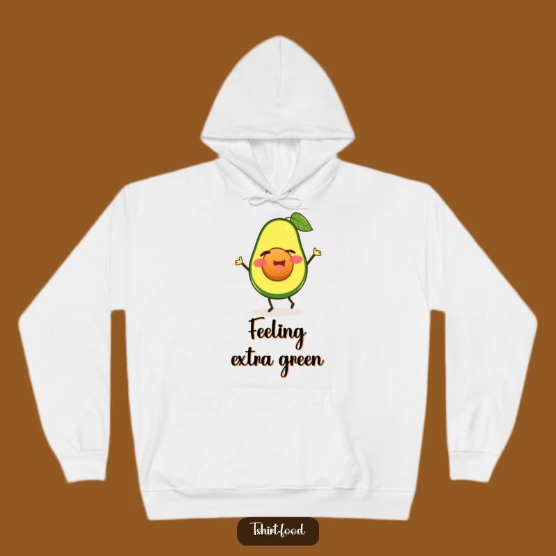 Cozy Funny Winking Avocado Jig Hoodie, Happy Dancer Humorous Gift
