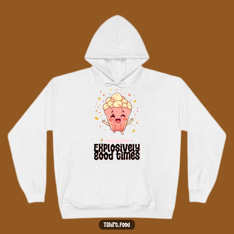 Funny Popcorn Explosion Hoodie: Cozy Kernel Comfort - Ideal Funny Gift