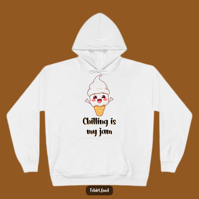 Funny Ice Cream Hoodie: Cone Hat Coolness - Cozy Sweet Sweatshirt!