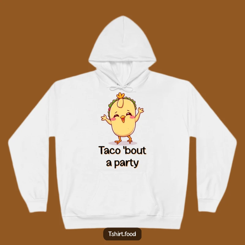 Funny Taco Chicken Dance Hoodie: Cozy and Hilarious Giggling Taco Character Apparel