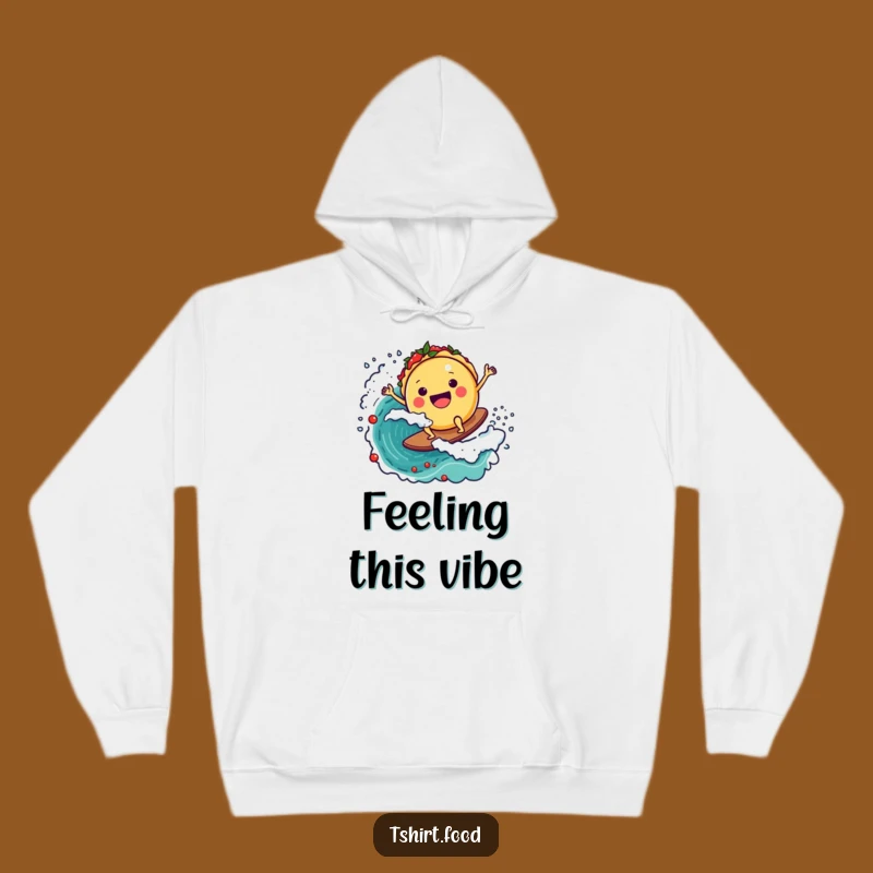Funny Taco Salsa Wave Hoodie - Cozy & Joyful Mexican Food Lover Gift