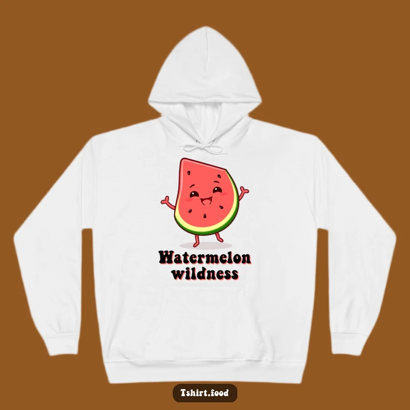 Funny Watermelon Slice Hoodie: Cozy Dance Party with Silly Grin, Perfect Gift!