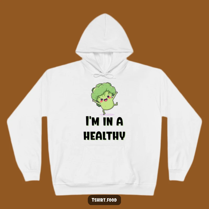 Funny Broccoli Cartwheel Hoodie: Cozy & Comical Activewear