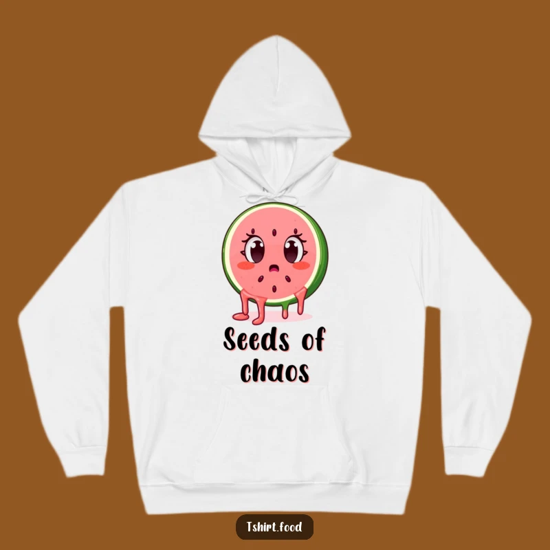 Funny Surprised Watermelon Hoodie: Cozy Up with Juicy Humor