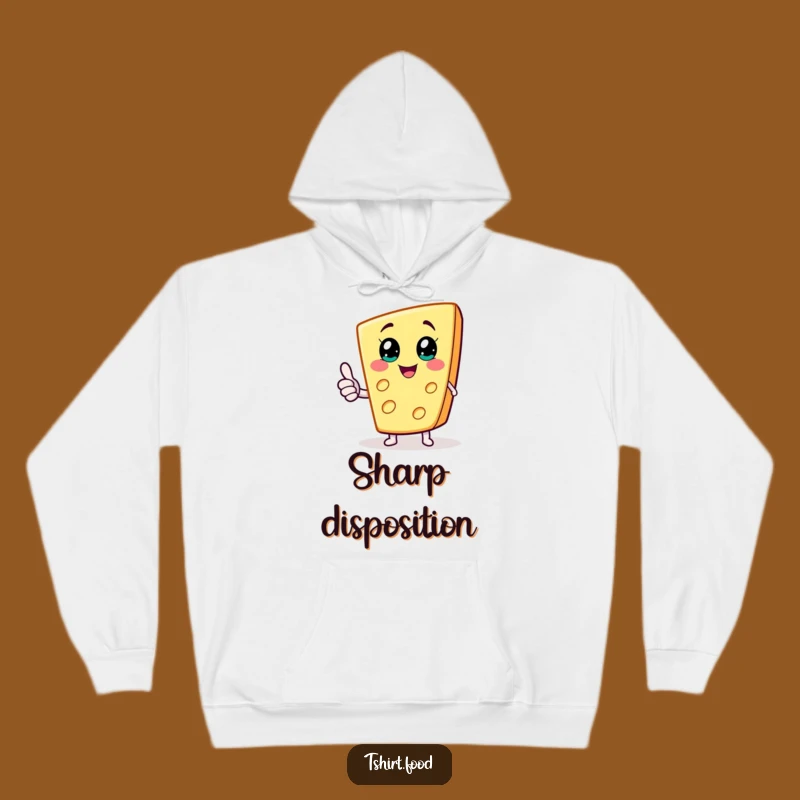 Funny Cheese Wedge Hoodie, Cozy Thumbs Up, Warm Comfort Gift