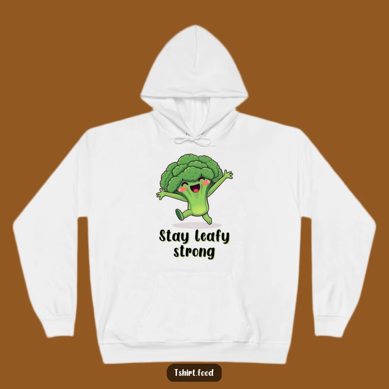 Funny Broccoli Cartwheel Hoodie: Cozy Veggie Power - Ideal Funny Gift
