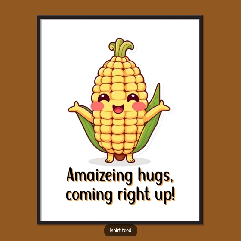 Free Printable Corn Cob Hug Wall Art: Funny Downloadable Decor for Your Home
