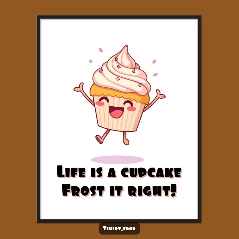 Free Printable Cupcake Leap Wall Art: Funny Downloadable Decor for a Sweet Space