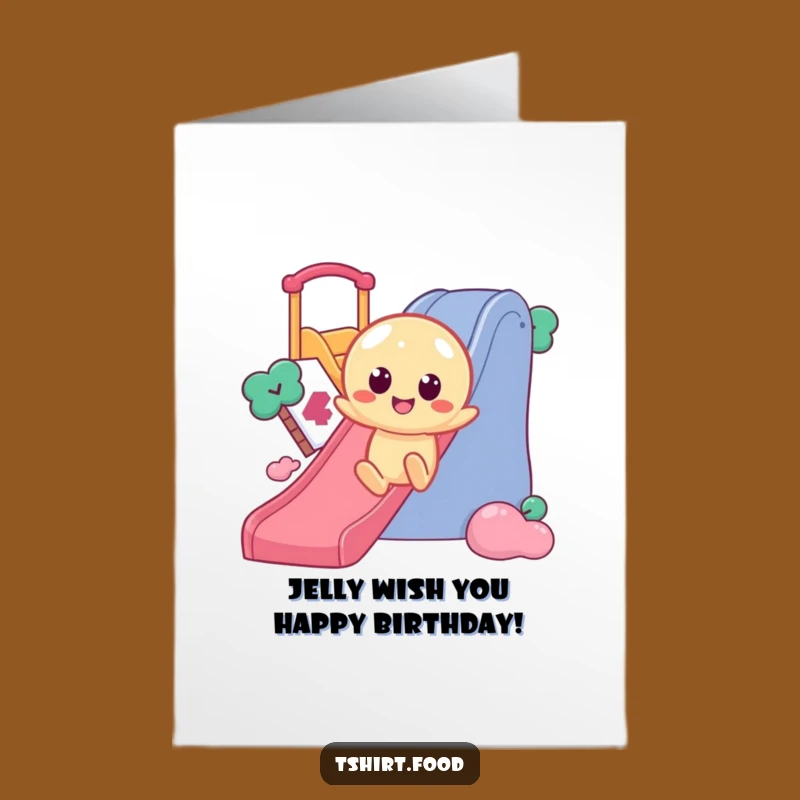 Free Printable Wobbly Jelly Slide Birthday Card - Fun Downloadble Gift