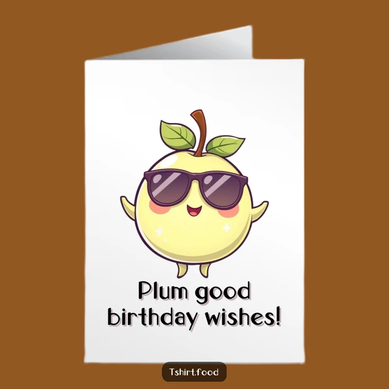 Free Printable Birthday Card: Winking Plum Grooving Your Way to Fun!