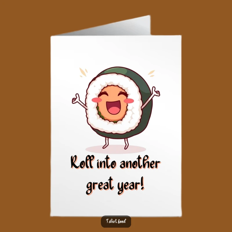 Free Printable Birthday Card: Sushi Victory Dance for a Hilarious Downloadable Gift