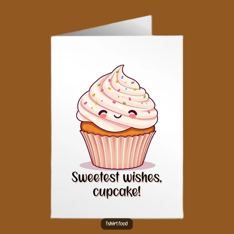 Free Printable Birthday Card: Cupcake Cheers - Funny Sprinkle Greeting