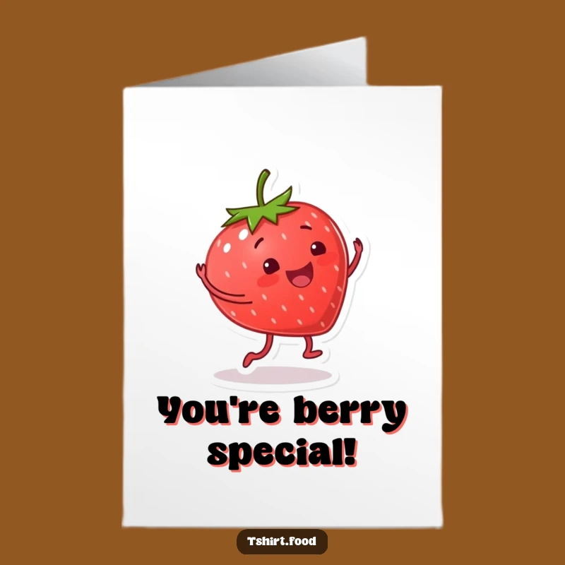 Free Printable Cartwheel Strawberry Congrats Card - Energetic Downloadable Gift
