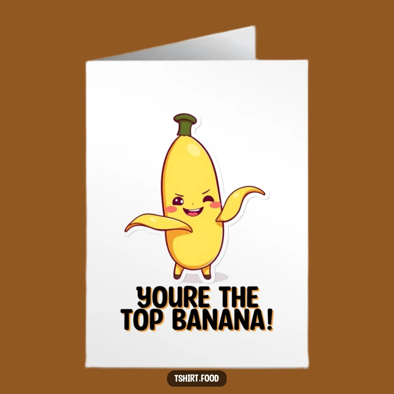 Free Printable Congrats Card: Banana's Grin, Funny Achievement Download