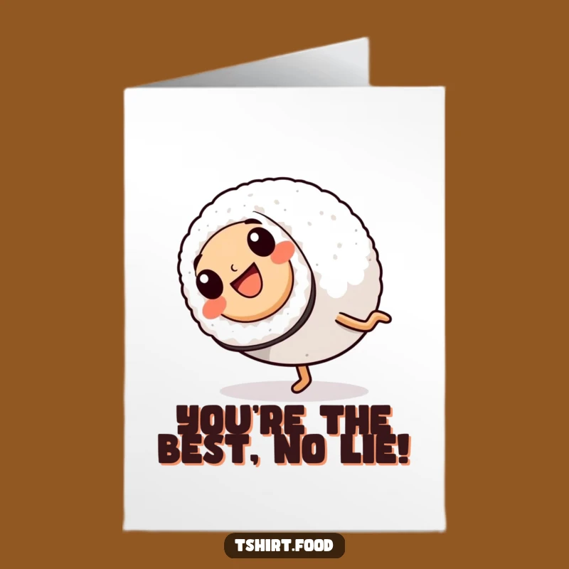 Free Printable Congrats Card: Sushi Roll Cartwheel! Hilarious Celebration - Instant Download!